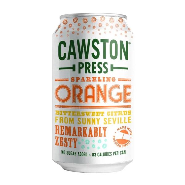 CAWSTON PRESS SPARKLING ORANGE (330ml) x 24 For Discount