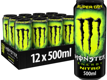 Monster Nitro Super Dry 12x500ml PM £1.65 (Yellow+Black) Supply