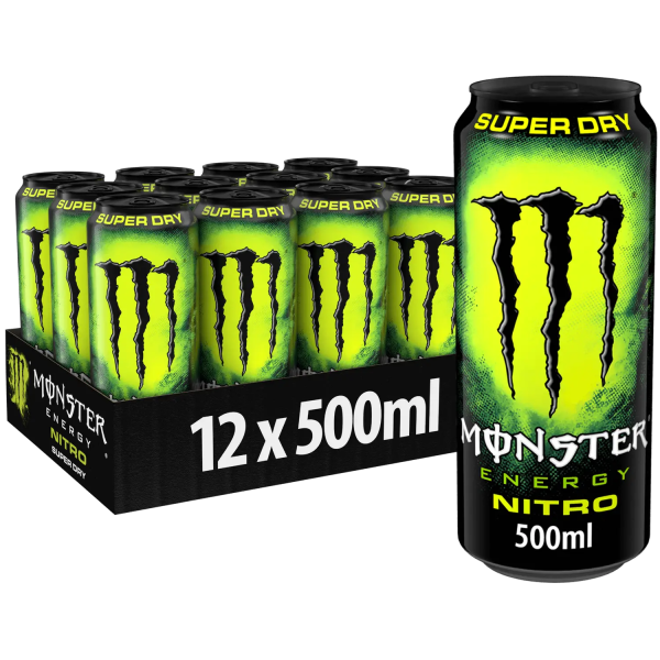 Monster Nitro Super Dry 12x500ml PM £1.65 (Yellow+Black) Supply