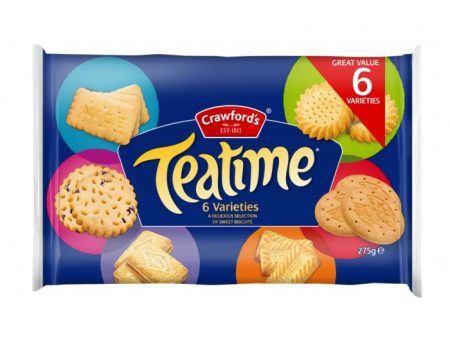 CRAWFORD TEA TIME BISCUITS ASSORTMENT REFILL (275g) x 10 Fashion