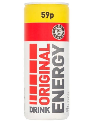 Euro Shopper Original Energy Drink 24x250ml [PM 59p ] For Sale