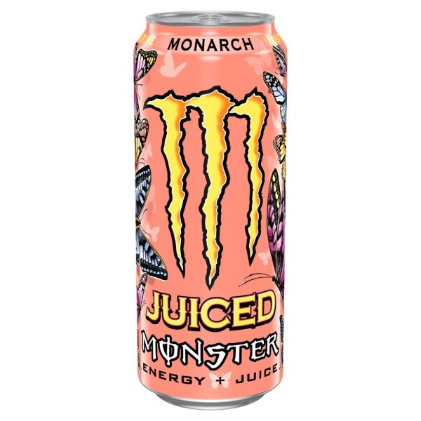 Monster Monarch Peach Nectarine Energy Juice 500ml [PM £1.65 ] (Orange) Online Sale