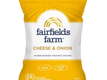 FAIRFIELDS FARM CRISPS CHEESE & ONION (40g) x 36 Online Sale