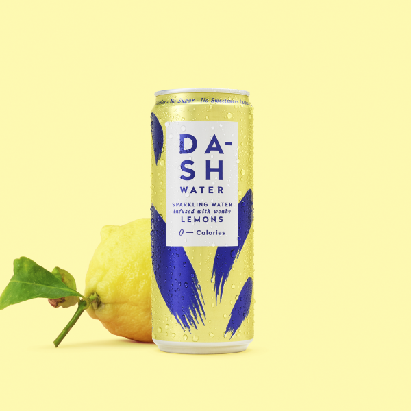 DASH WATER SPARKLING LEMON CANS (330ml) x 12 For Discount