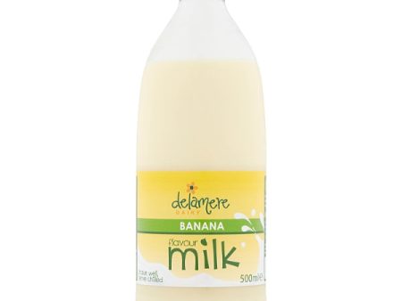 Delamere Dairy Banana Flavour Milk 12x 500ml For Cheap