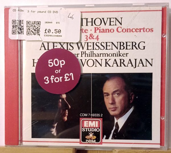 Weissenberg - Beethoven: Piano Concertos 3 & 4 For Discount