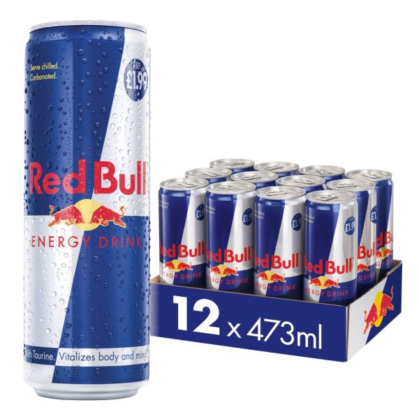 Red Bull Energy Drink, 473ml, PM £2.50 (12 Pack) Online Sale