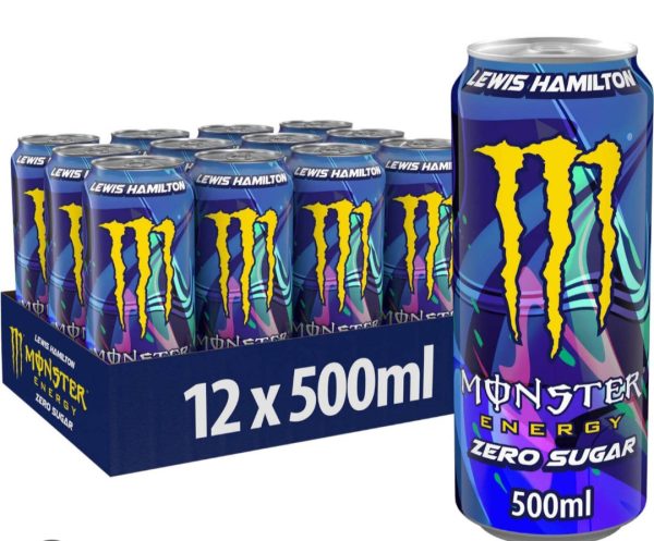 Monster Ultra Lewis Hamilton Energy Drink 12 x 500ml PM £1.65 (Dark Blue & Yellow) Zero Sugar Online