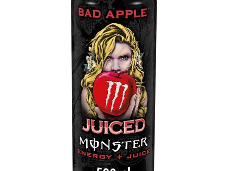 Monster Juiced Bad Apple 500mlx12  PM £1.65 (Black & Brown Blond) Online now