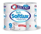 Softlux 3ply Paper 9pk Toilet Tissue Unfragranced x 5 Rolls Online