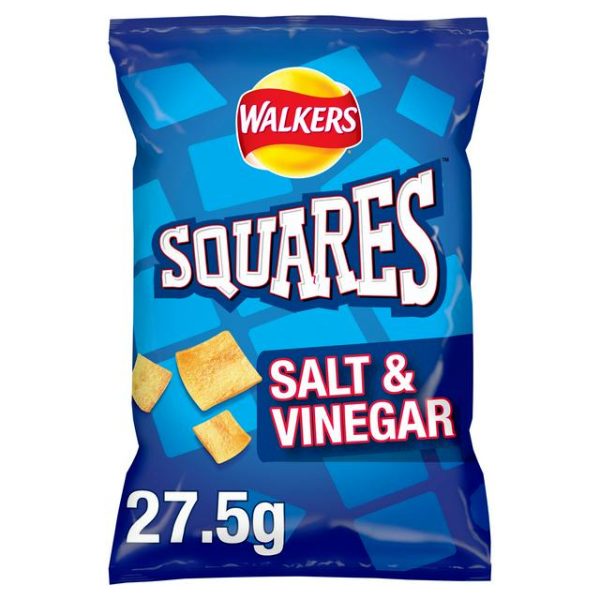 WALKERS SQUARES SALT & VINEGAR (28g) x 32 Discount