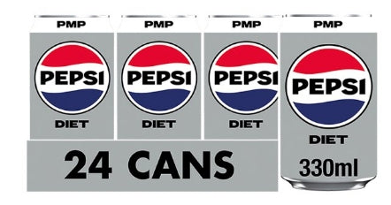 Pepsi Diet Can 24x330ml Hot on Sale