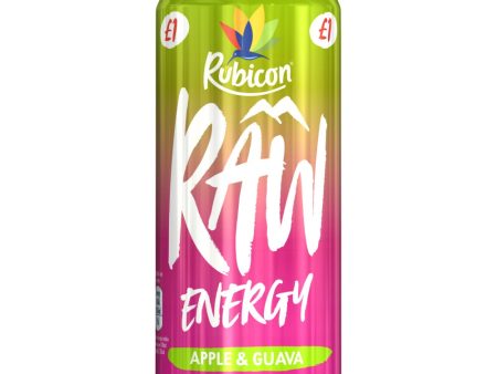 Rubicon Raw Energy Apple & Guava 12x500ml [PM £1.00 ] Fashion