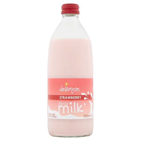 Delamere Dairy Strawberry Flavour Milk 12x 500ml For Discount