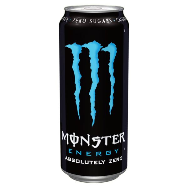 Monster Energy Drink Absolutely Zero Sugar 12 x 500ml PMP £1.55 (Black Can+Blue M) Cheap