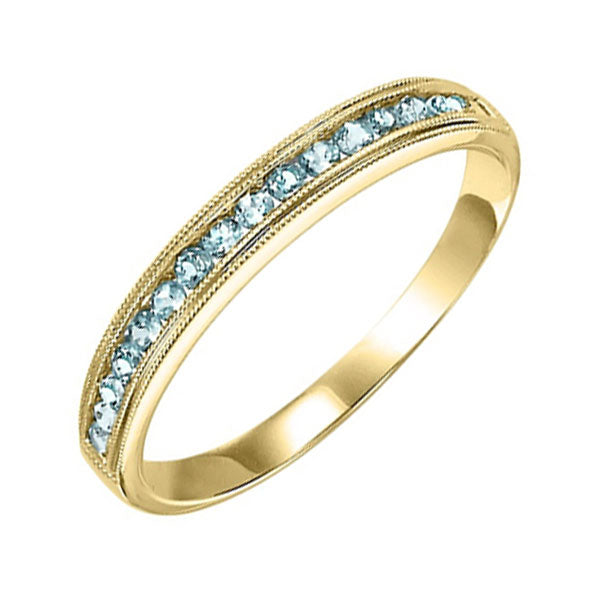 10Kt Yellow Gold & Blue Topaz 1 3Ctw Ring Supply