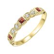 10Kt Yellow Gold Diamond 1 10Ctw & Garnet 1 7Ctw Ring Cheap