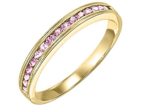 10Kt Yellow Gold Pink Tourmaline 1 3Ctw Ring Cheap