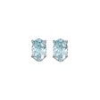 14Kt White Gold Aquamarine 1Ctw Earring For Discount