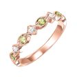 10Kt Rose Gold Diamond 1 20Ctw & Peridot 1 6Ctw Ring Supply