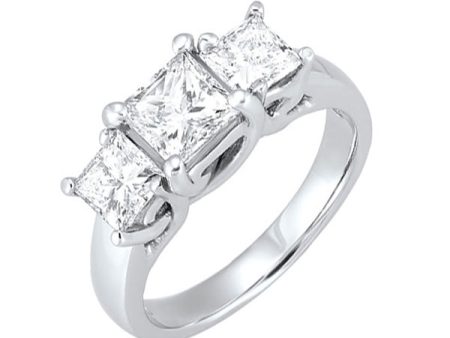 14Kt White Gold Diamond 1 4Ctw Ring on Sale