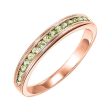 10Kt Rose Gold Peridot 1 3Ctw Ring For Discount