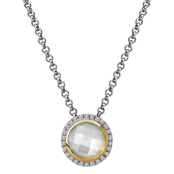 Diamond and Gemstone Halo Pendant Cheap