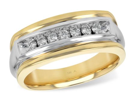 14KT Gold Mens Diamond Ring Online Hot Sale