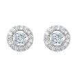 14Kt White Gold Diamond 1 6Ctw Earring Discount