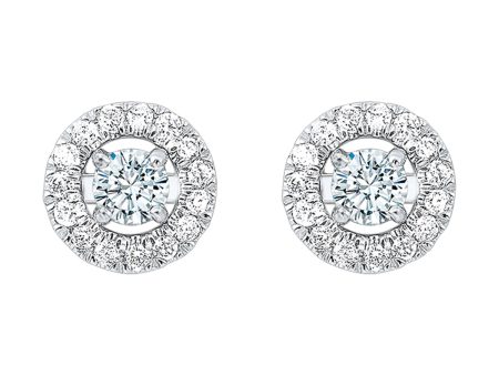 14Kt White Gold Diamond 1 6Ctw Earring Discount