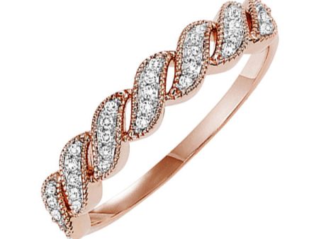 14Kt Rose Gold Diamond 1 10Ctw Ring For Discount