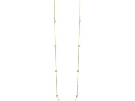 14Kt Yellow Gold Diamond 3 4Ctw Necklace Discount