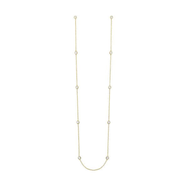 14Kt Yellow Gold Diamond 3 4Ctw Necklace Discount