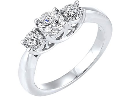 14Kt White Gold Diamond 1 4Ctw Ring on Sale