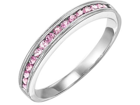 10Kt White Gold Pink Tourmaline 1 3Ctw Ring Fashion