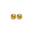 14Kt White Gold Citrine 1Ctw Earring Fashion