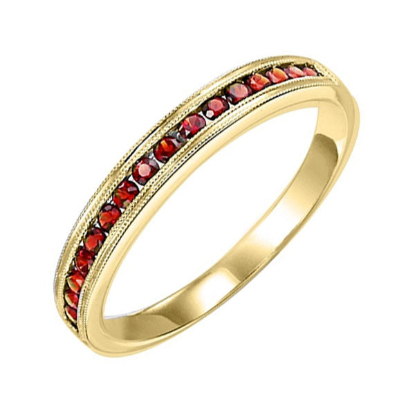 10Kt Yellow Gold Garnet 1 3Ctw Ring Fashion