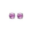 14Kt White Gold & Pink Sapphire 1Ctw Earring Hot on Sale