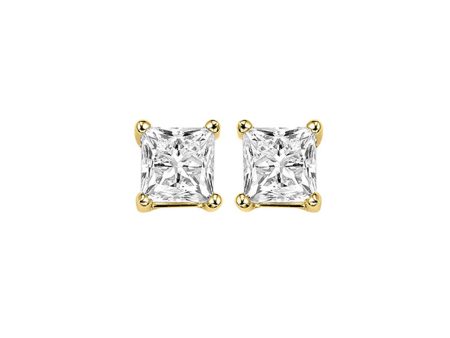 14Kt Yellow Gold Diamond 5 8Ctw Earring Fashion