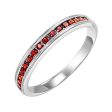 10Kt White Gold Garnet 1 3Ctw Ring Discount