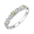 10Kt White Gold Diamond 1 10Ctw & Peridot 1 7Ctw Ring For Discount