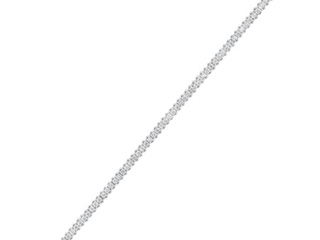 14Kt White Gold Diamond 10Ctw Bracelet Hot on Sale