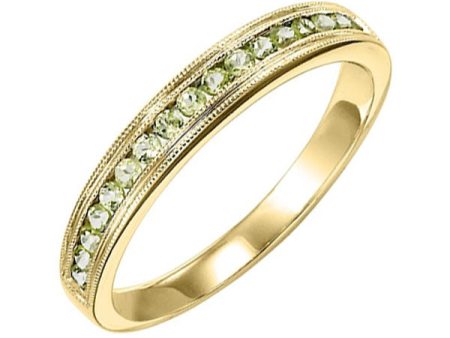 10Kt Yellow Gold Peridot 1 3Ctw Ring Online Hot Sale