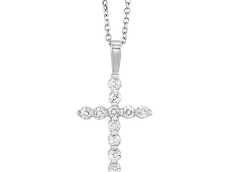 14Kt White Gold Diamond 1 4Ctw Pendant Online Sale