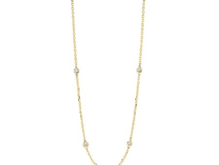 14Kt Yellow Gold Diamond 1 2Ctw Necklace Supply