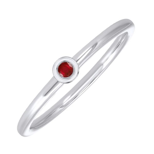 14Kt White Gold Ruby 1 20Ctw Ring on Sale