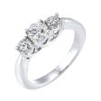 14Kt White Gold Diamond 2Ctw Ring For Cheap