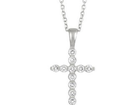 14Kt White Gold Diamond 1 10Ctw Pendant Hot on Sale