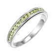 10Kt White Gold Peridot 1 3Ctw Ring Online Hot Sale