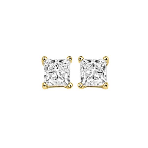 14Kt Yellow Gold Diamond 3 4Ctw Earring For Sale